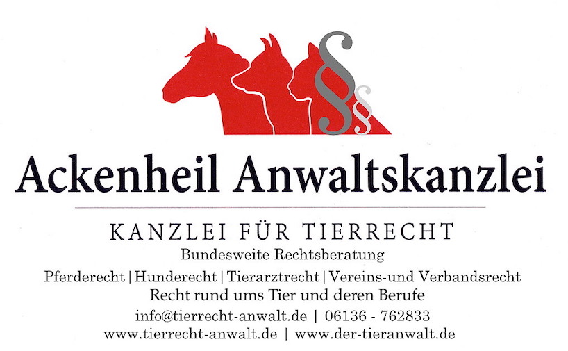 Anwalt | Pferderecht | Hunderecht | Tierrechtskanzlei Ackenheil - bundesweit